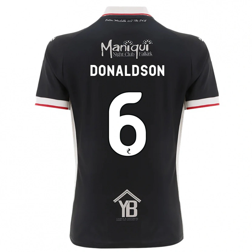 Danxen Kinder Coll Donaldson #6 Schwarz Weiß Rot Heimtrikot Trikot 2026/27 T-Shirt