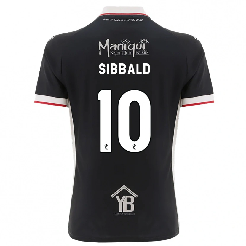 Danxen Kinder Craig Sibbald #10 Schwarz Weiß Rot Heimtrikot Trikot 2026/27 T-Shirt