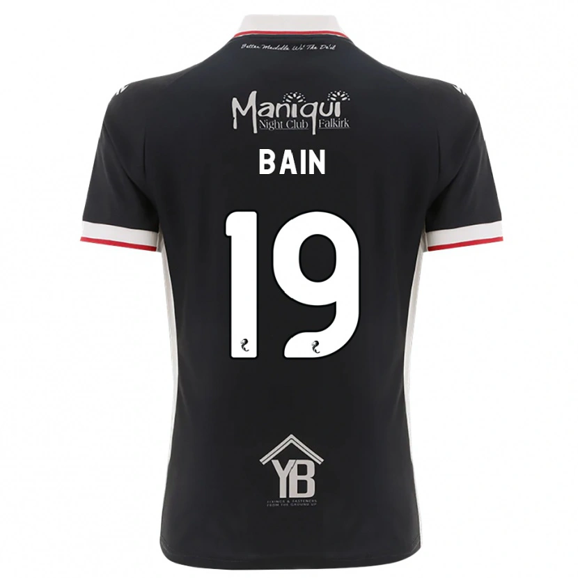 Danxen Kinder Scott Bain #19 Schwarz Weiß Rot Heimtrikot Trikot 2026/27 T-Shirt