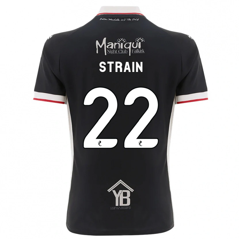 Danxen Kinder Ryan Strain #22 Schwarz Weiß Rot Heimtrikot Trikot 2026/27 T-Shirt
