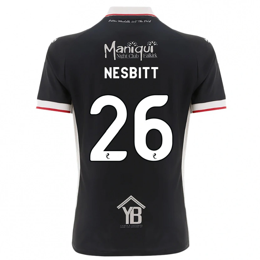 Danxen Kinder Aidan Nesbitt #26 Schwarz Weiß Rot Heimtrikot Trikot 2026/27 T-Shirt