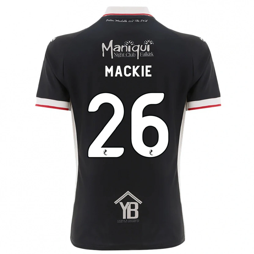 Danxen Kinder Sean Mackie #26 Schwarz Weiß Rot Heimtrikot Trikot 2026/27 T-Shirt