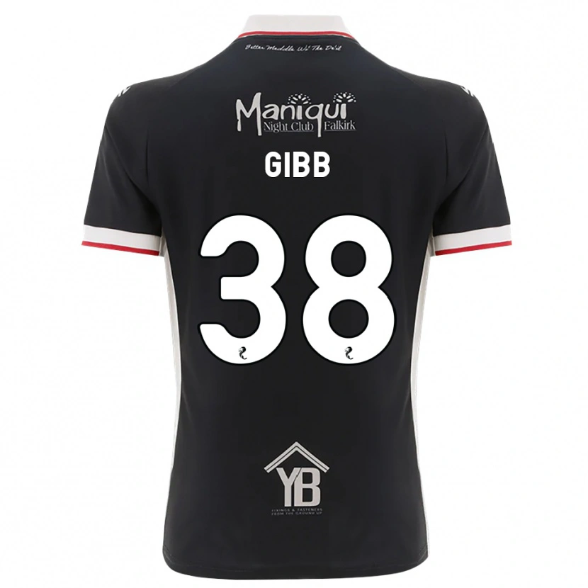 Danxen Kinder Thomas Gibb #38 Schwarz Weiß Rot Heimtrikot Trikot 2026/27 T-Shirt