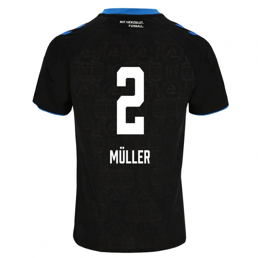 Danxen Kinder Ruben Müller #2 Schwarz Weiß Rot Heimtrikot Trikot 2026/27 T-Shirt