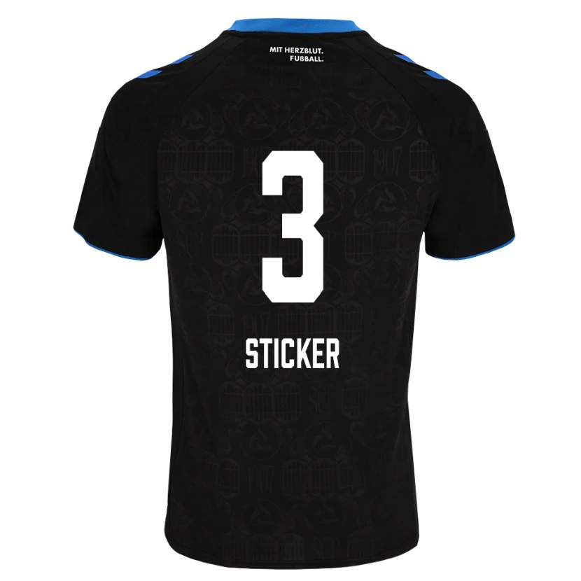Danxen Kinder Jonah Sticker #3 Schwarz Weiß Rot Heimtrikot Trikot 2026/27 T-Shirt