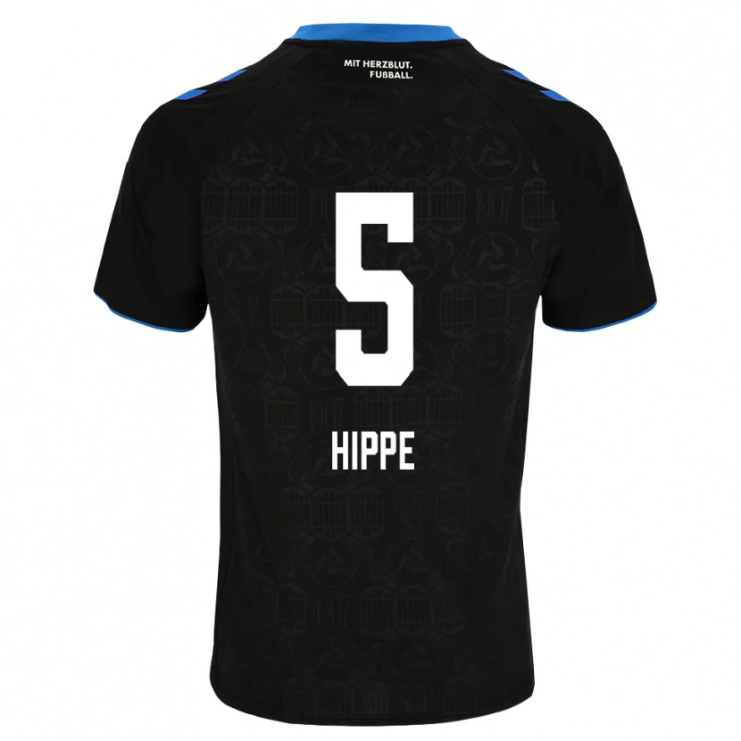 Danxen Kinder Maximilian Hippe #5 Schwarz Weiß Rot Heimtrikot Trikot 2026/27 T-Shirt