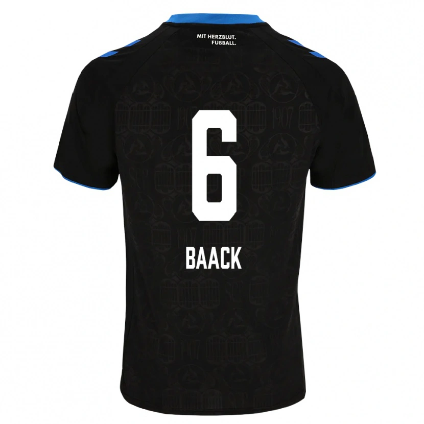 Danxen Kinder Tom Baack #6 Schwarz Weiß Rot Heimtrikot Trikot 2026/27 T-Shirt