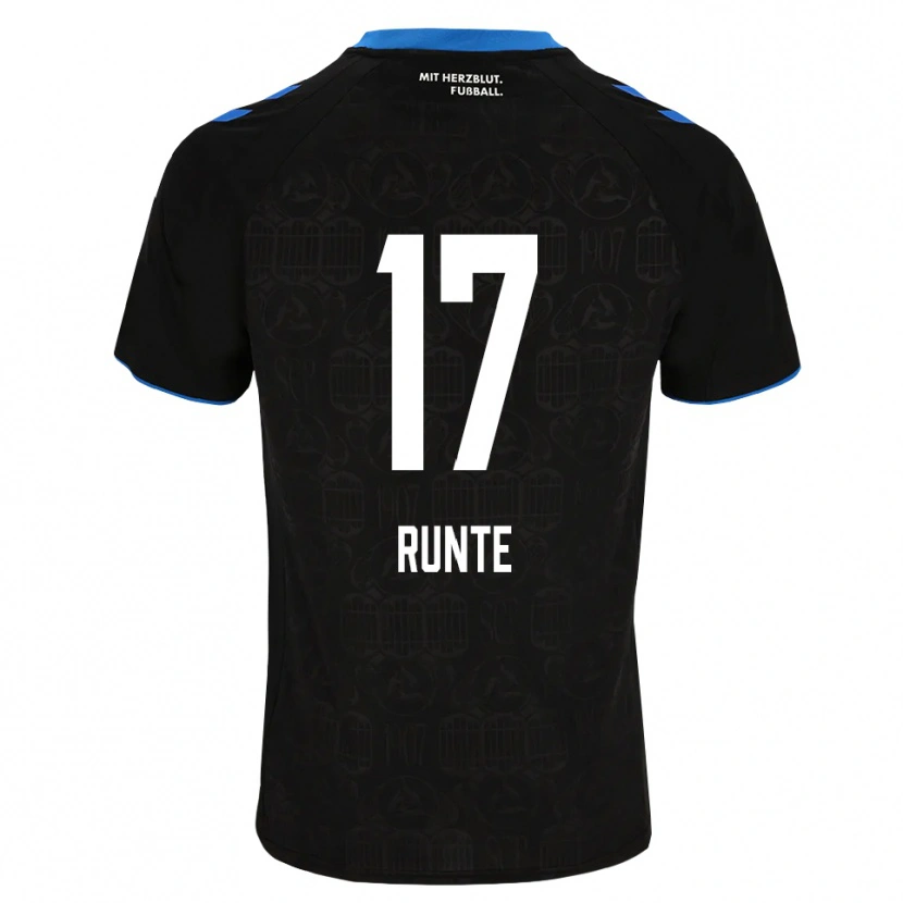 Danxen Kinder Marlon Runte #17 Schwarz Weiß Rot Heimtrikot Trikot 2026/27 T-Shirt