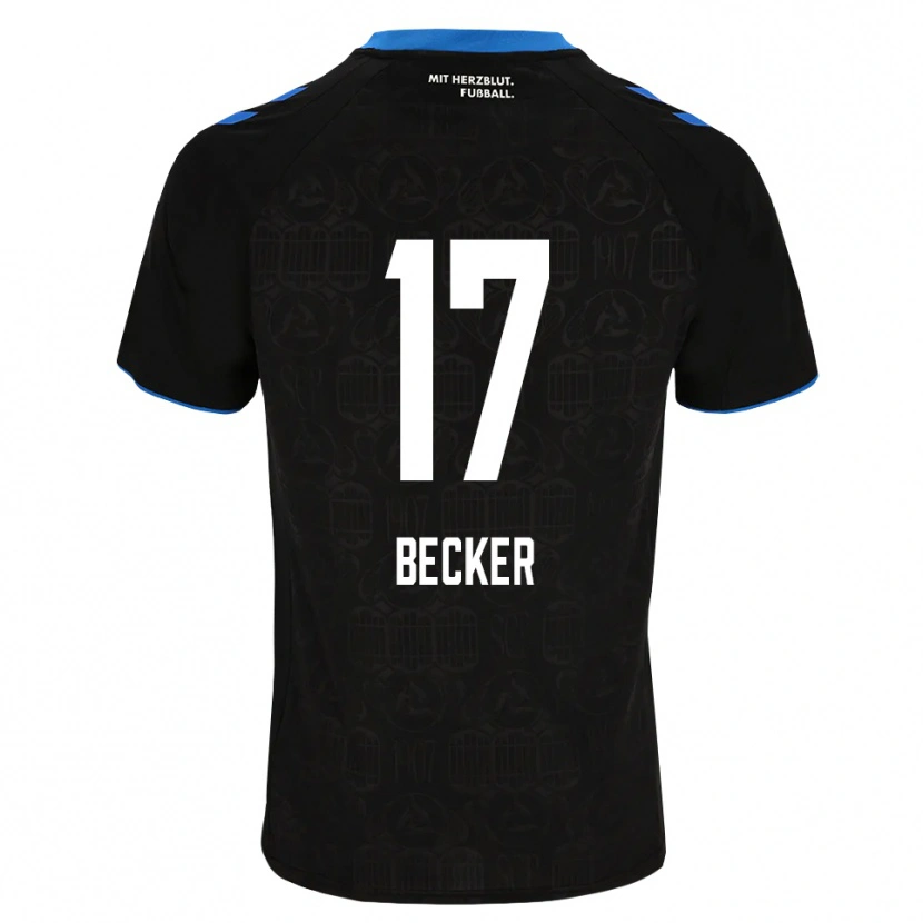 Danxen Kinder Marlon Becker #17 Schwarz Weiß Rot Heimtrikot Trikot 2026/27 T-Shirt