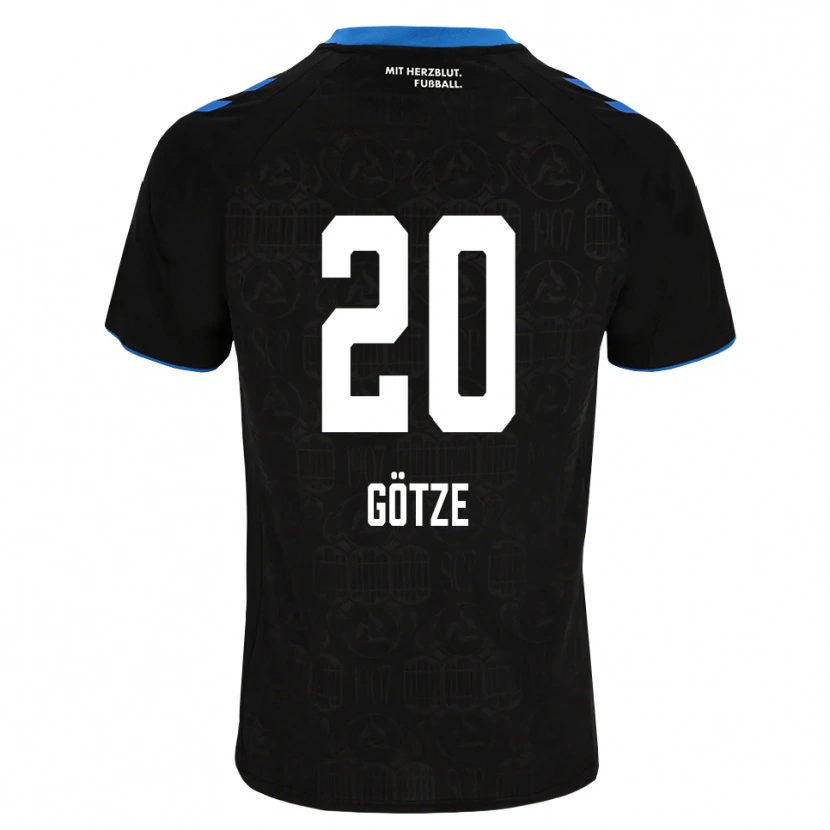Danxen Kinder Felix Götze #20 Schwarz Weiß Rot Heimtrikot Trikot 2026/27 T-Shirt