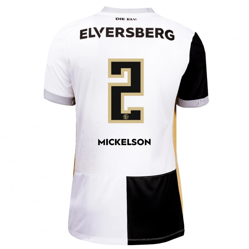 Danxen Kinder Nicholas Mickelson #2 Schwarz Weiß Braun Heimtrikot Trikot 2026/27 T-Shirt