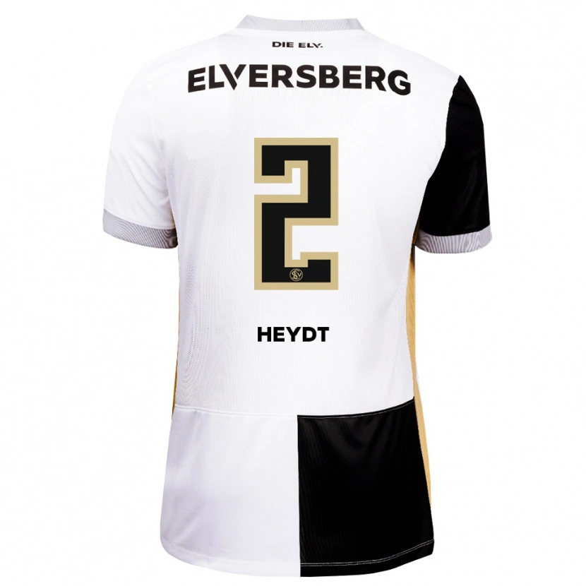 Danxen Kinder Robin Heydt #2 Schwarz Weiß Braun Heimtrikot Trikot 2026/27 T-Shirt