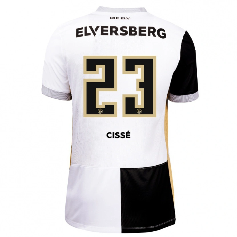 Danxen Kinder Salif Cissé #23 Schwarz Weiß Braun Heimtrikot Trikot 2026/27 T-Shirt