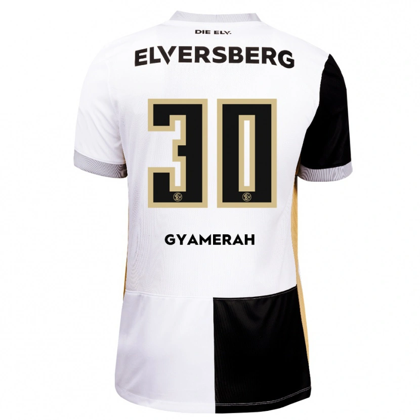 Danxen Kinder Jan Gyamerah #30 Schwarz Weiß Braun Heimtrikot Trikot 2026/27 T-Shirt