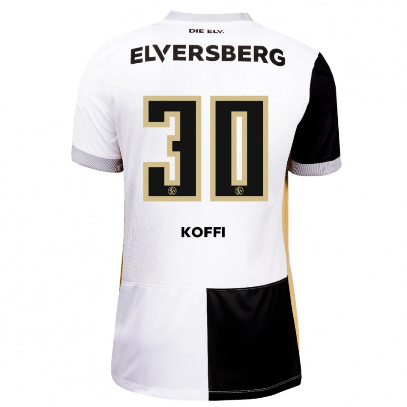 Danxen Kinder Kevin Koffi #30 Schwarz Weiß Braun Heimtrikot Trikot 2026/27 T-Shirt