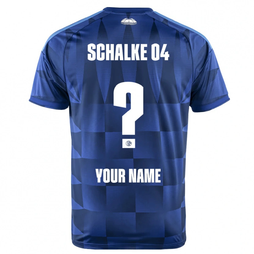 Danxen Kinder Ihren Namen #0 Dunkelblau Gelb Weiß Heimtrikot Trikot 2026/27 T-Shirt