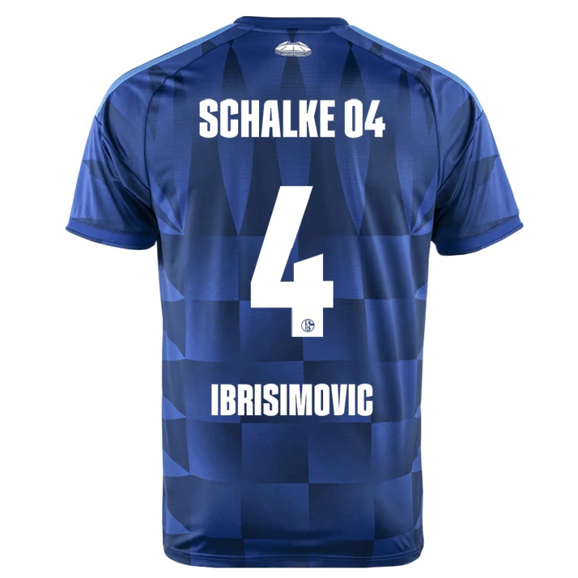 Danxen Kinder Amar Ibrisimovic #4 Dunkelblau Gelb Weiß Heimtrikot Trikot 2026/27 T-Shirt