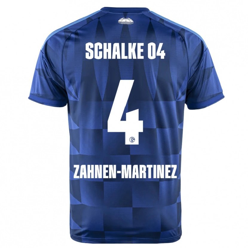 Danxen Kinder Pablo Zahnen-Martinez #4 Dunkelblau Gelb Weiß Heimtrikot Trikot 2026/27 T-Shirt