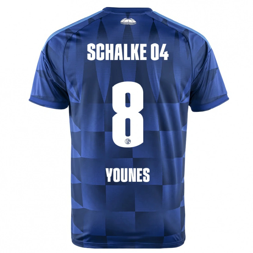 Danxen Kinder Amin Younes #8 Dunkelblau Gelb Weiß Heimtrikot Trikot 2026/27 T-Shirt