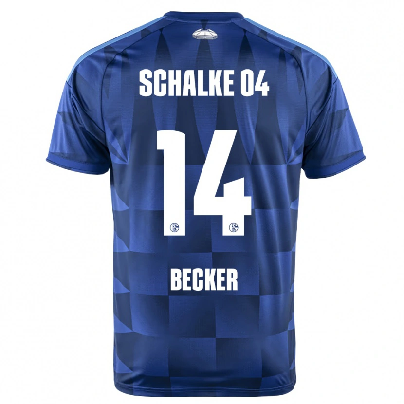 Danxen Kinder Daniel Becker #14 Dunkelblau Gelb Weiß Heimtrikot Trikot 2026/27 T-Shirt