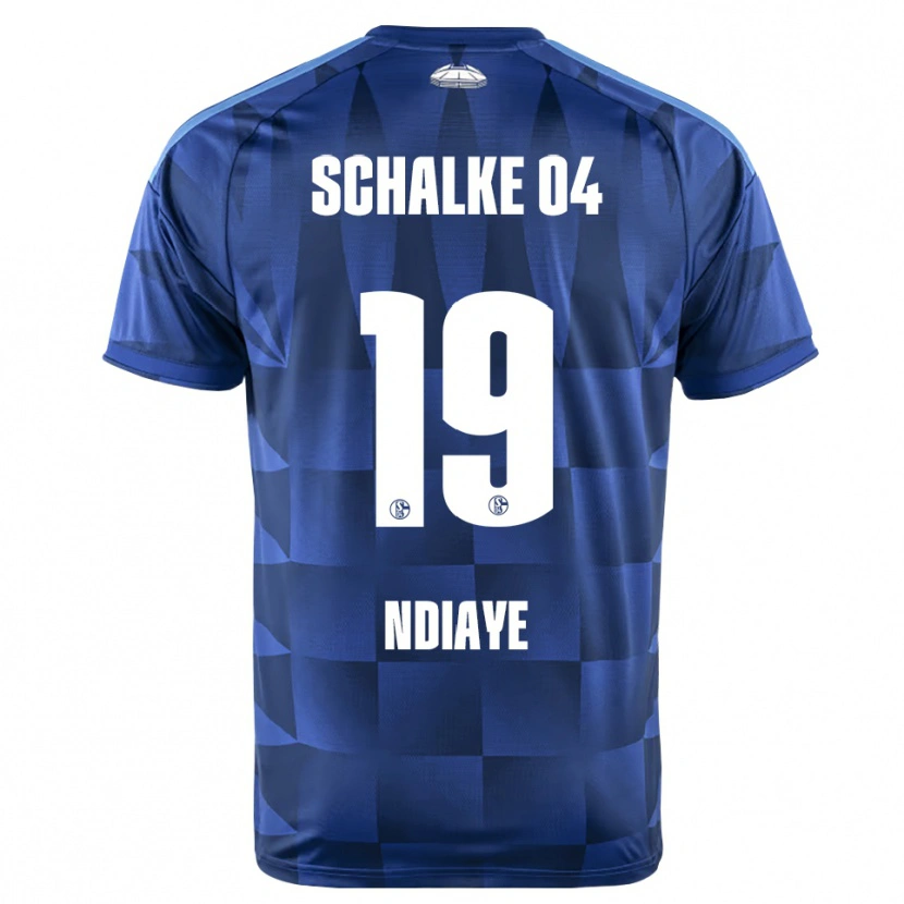 Danxen Kinder Jean-Paul Ndiaye #19 Dunkelblau Gelb Weiß Heimtrikot Trikot 2026/27 T-Shirt
