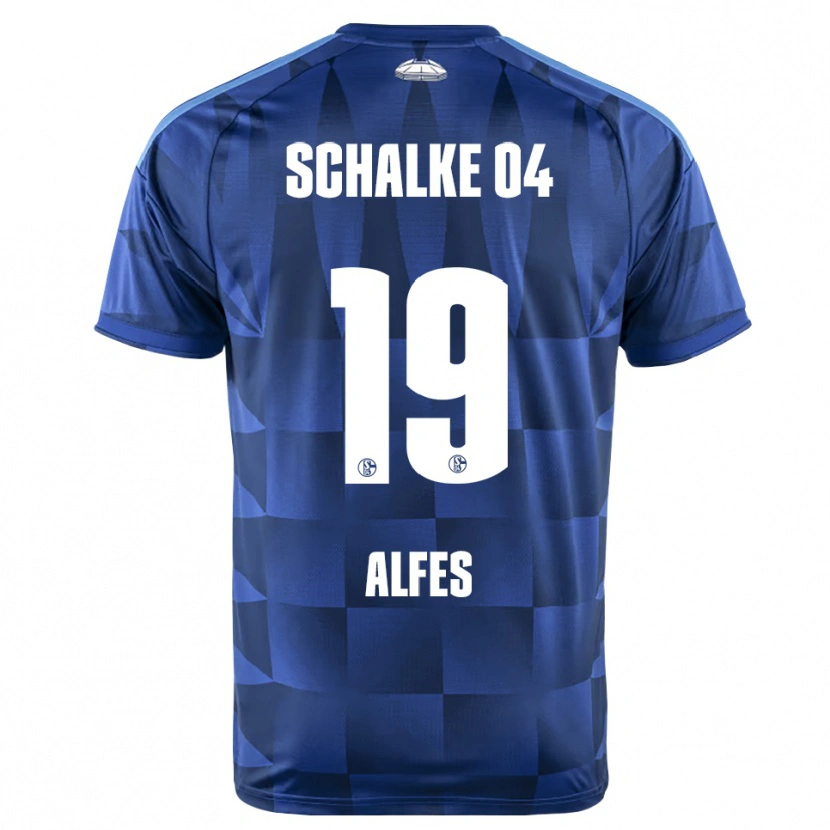 Danxen Kinder Konrad Alfes #19 Dunkelblau Gelb Weiß Heimtrikot Trikot 2026/27 T-Shirt
