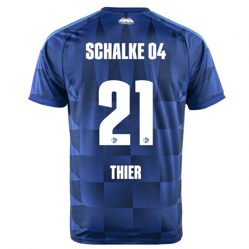 Danxen Kinder Silas Thier #21 Dunkelblau Gelb Weiß Heimtrikot Trikot 2026/27 T-Shirt