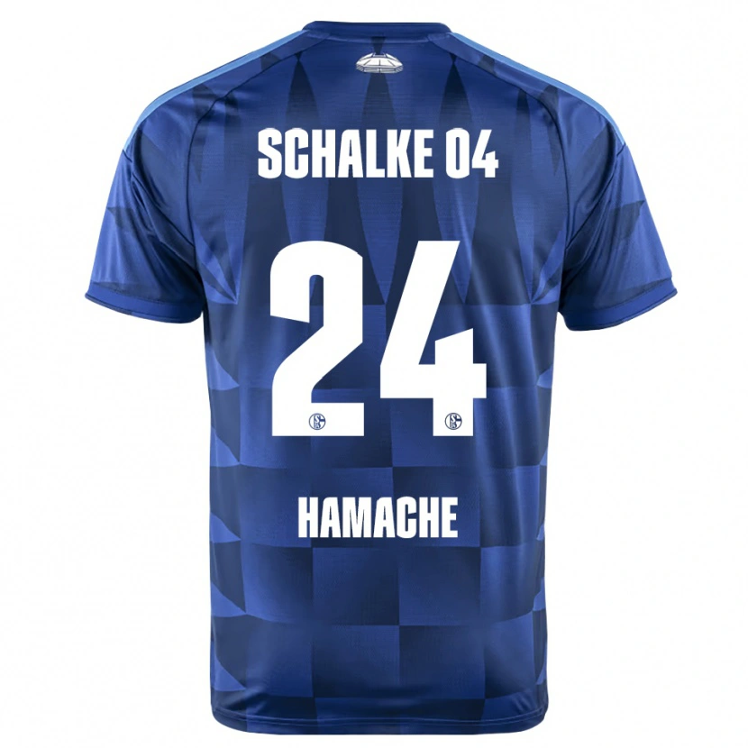 Danxen Kinder Ilyes Hamache #24 Dunkelblau Gelb Weiß Heimtrikot Trikot 2026/27 T-Shirt