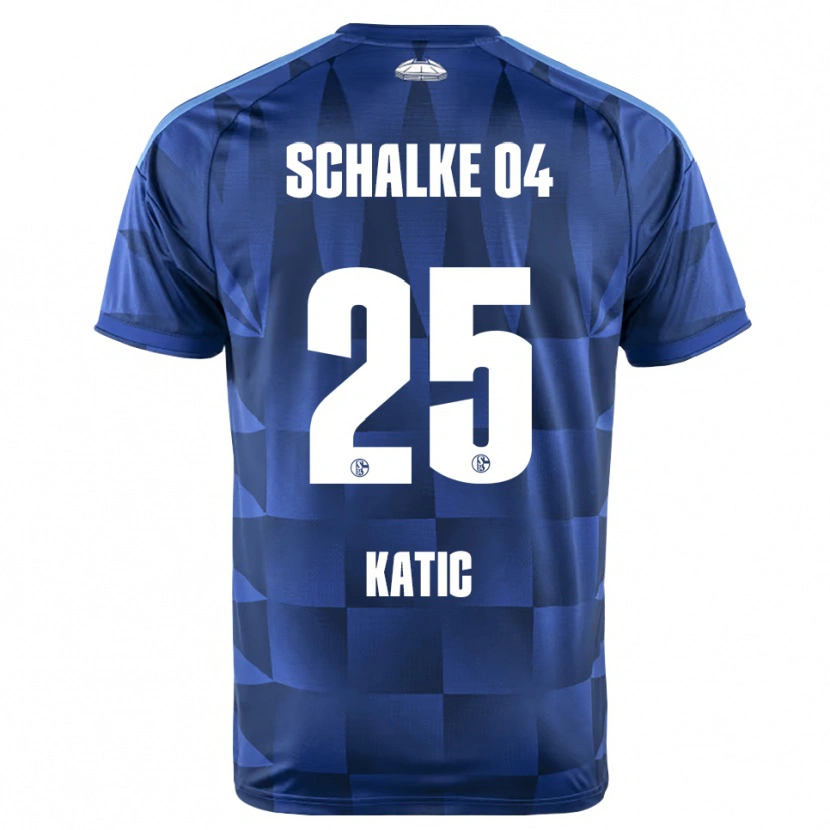 Danxen Kinder Nikola Katic #25 Dunkelblau Gelb Weiß Heimtrikot Trikot 2026/27 T-Shirt