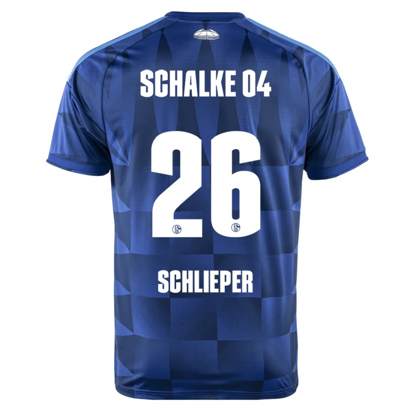 Danxen Kinder Ben Schlieper #26 Dunkelblau Gelb Weiß Heimtrikot Trikot 2026/27 T-Shirt