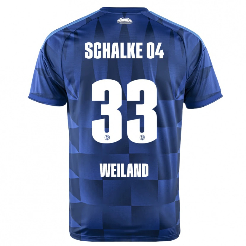 Danxen Kinder Max Weiland #33 Dunkelblau Gelb Weiß Heimtrikot Trikot 2026/27 T-Shirt