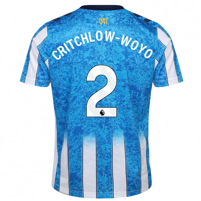 Danxen Kinder Tionne Critchlow-Woyo #2 Weiß Blau Orange Heimtrikot Trikot 2026/27 T-Shirt