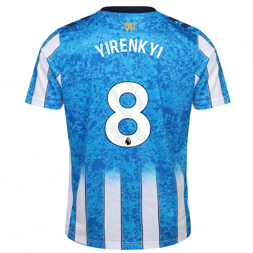 Danxen Kinder Caleb Yirenkyi #8 Weiß Blau Orange Heimtrikot Trikot 2026/27 T-Shirt
