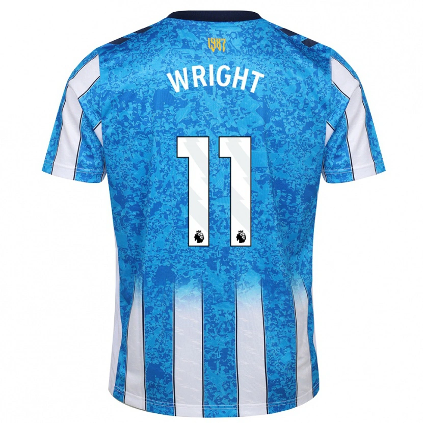 Danxen Kinder Haji Wright #11 Weiß Blau Orange Heimtrikot Trikot 2026/27 T-Shirt