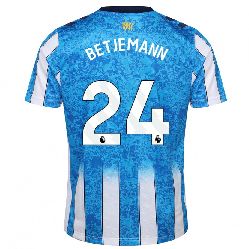 Danxen Kinder Elliot Betjemann #24 Weiß Blau Orange Heimtrikot Trikot 2026/27 T-Shirt