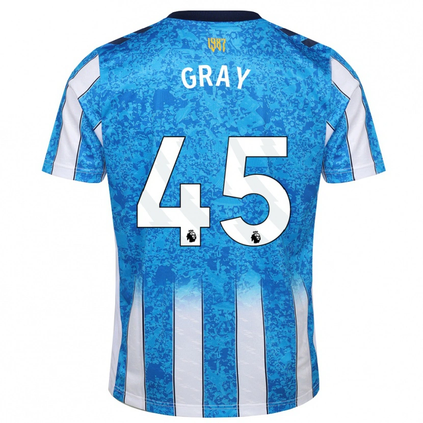 Danxen Kinder Harrison Gray #45 Weiß Blau Orange Heimtrikot Trikot 2026/27 T-Shirt
