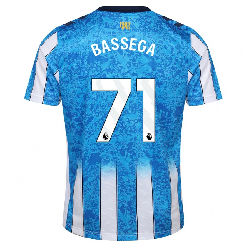 Danxen Kinder Nsemi Bassega #71 Weiß Blau Orange Heimtrikot Trikot 2026/27 T-Shirt