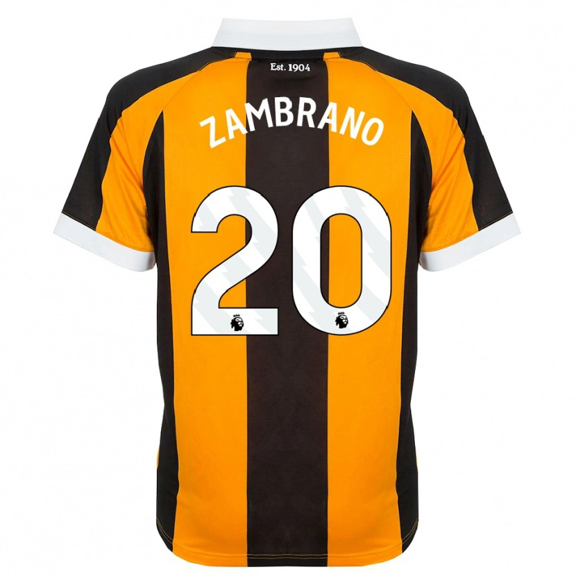 Danxen Kinder Óscar Zambrano #20 Orange Schwarz Weiß Heimtrikot Trikot 2026/27 T-Shirt
