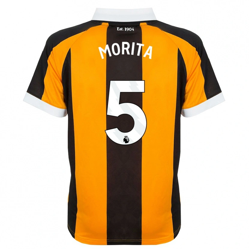 Danxen Kinder Hidemasa Morita #5 Orange Schwarz Weiß Heimtrikot Trikot 2026/27 T-Shirt