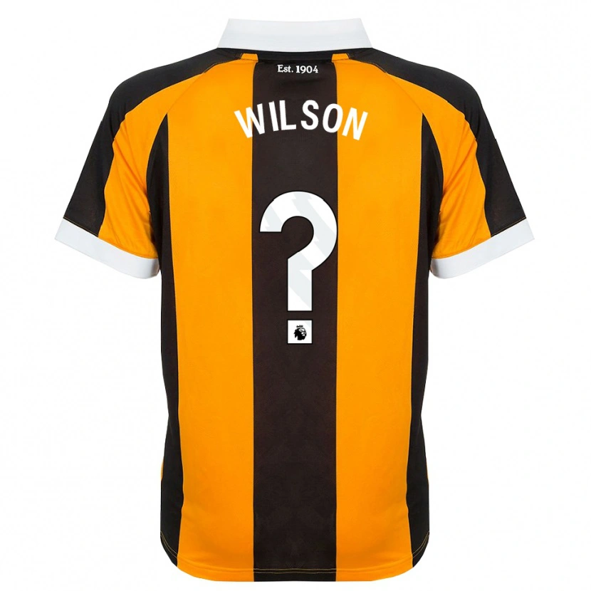 Danxen Kinder George Wilson #0 Orange Schwarz Weiß Heimtrikot Trikot 2026/27 T-Shirt