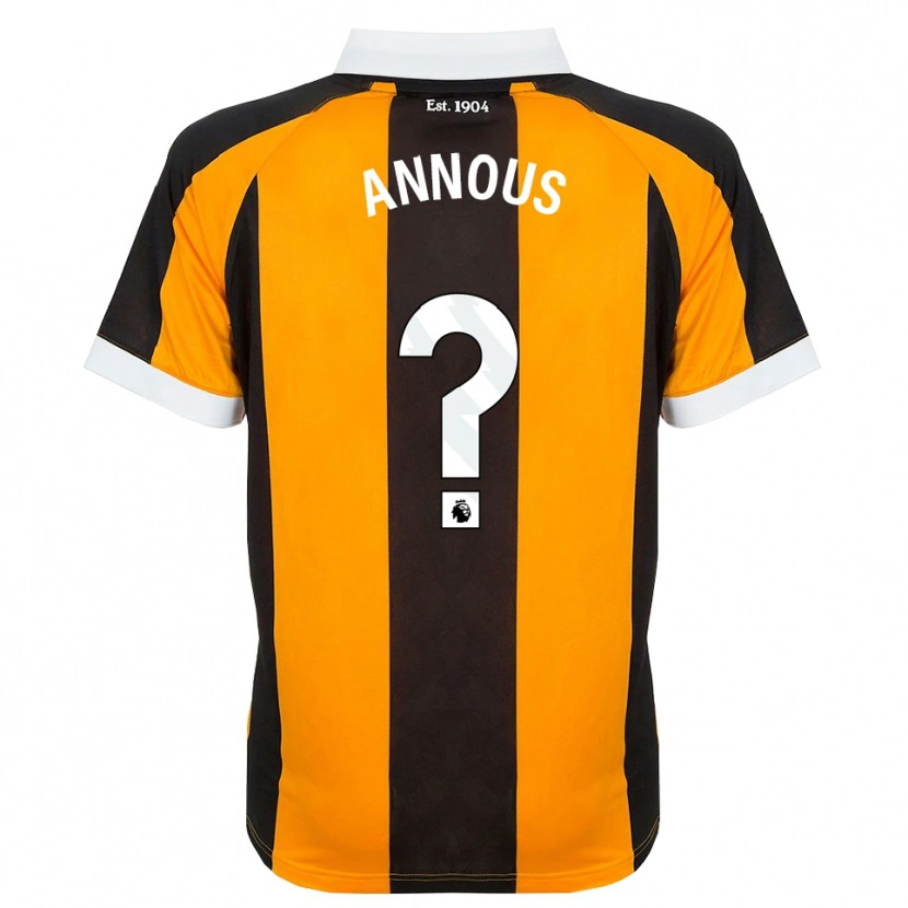 Danxen Kinder Brandon Annous #0 Orange Schwarz Weiß Heimtrikot Trikot 2026/27 T-Shirt