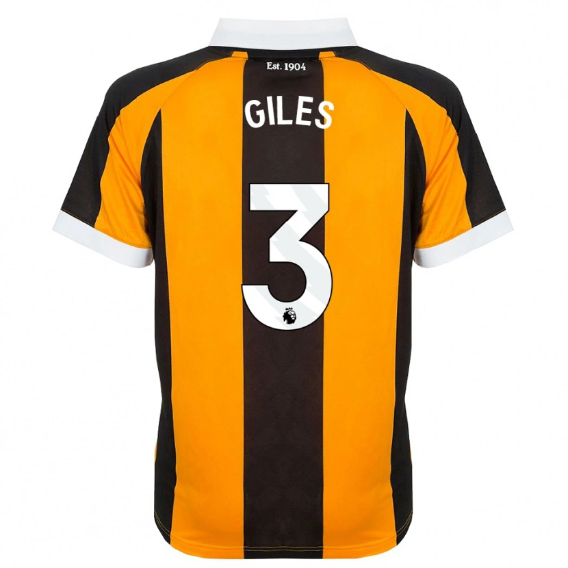 Danxen Kinder Ryan Giles #3 Orange Schwarz Weiß Heimtrikot Trikot 2026/27 T-Shirt
