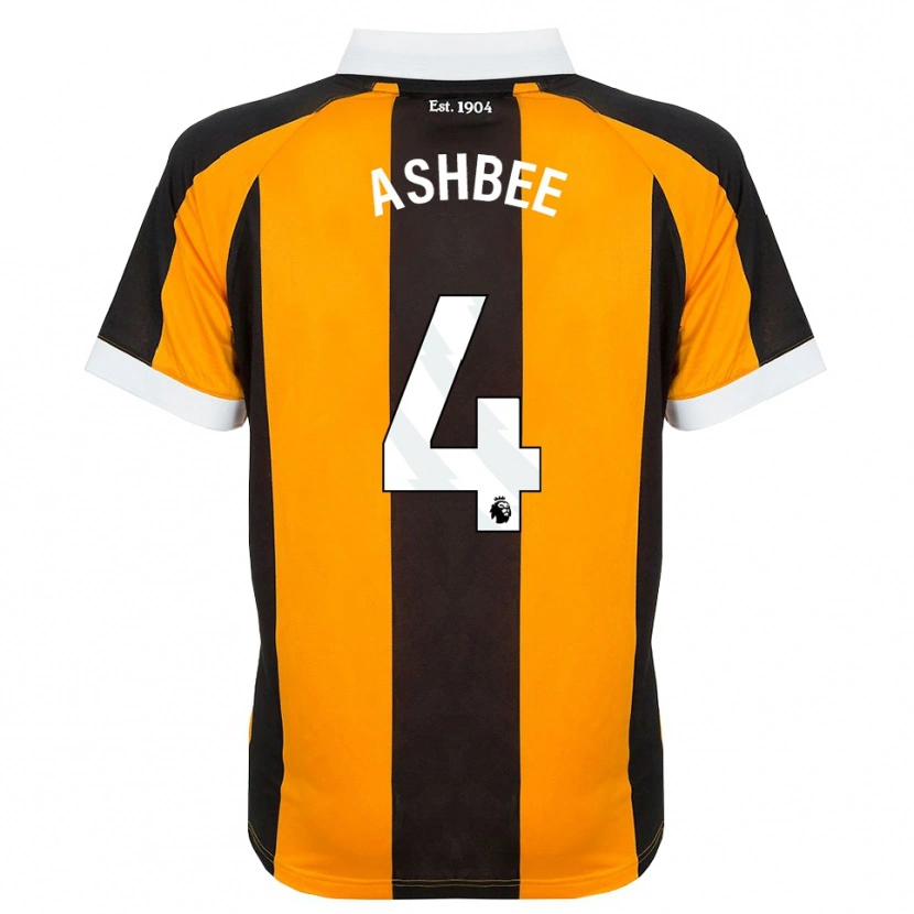 Danxen Kinder Stanley Ashbee #4 Orange Schwarz Weiß Heimtrikot Trikot 2026/27 T-Shirt