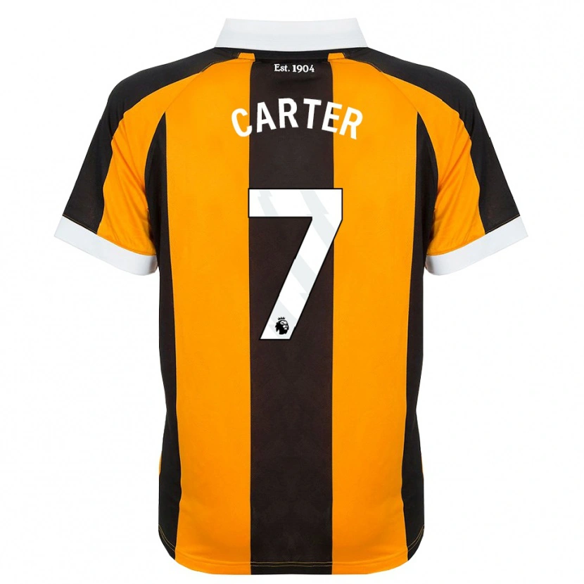 Danxen Kinder Ramell Carter #7 Orange Schwarz Weiß Heimtrikot Trikot 2026/27 T-Shirt