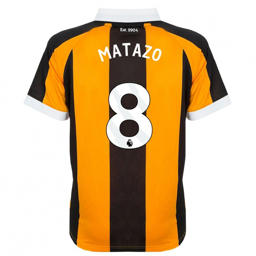 Danxen Kinder Eliot Matazo #8 Orange Schwarz Weiß Heimtrikot Trikot 2026/27 T-Shirt