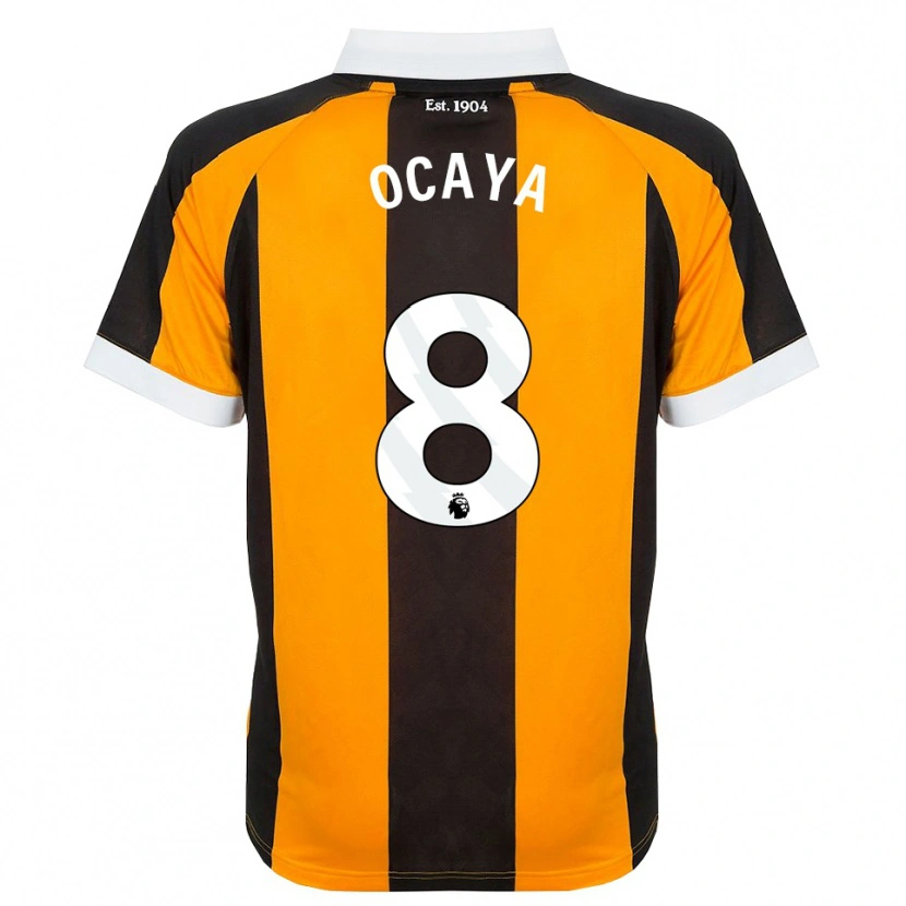 Danxen Kinder Josh Ocaya #8 Orange Schwarz Weiß Heimtrikot Trikot 2026/27 T-Shirt