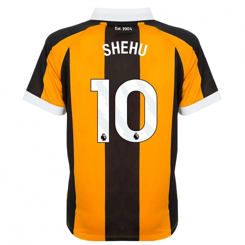 Danxen Kinder Aidon Shehu #10 Orange Schwarz Weiß Heimtrikot Trikot 2026/27 T-Shirt