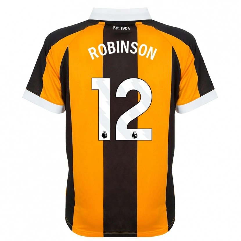 Danxen Kinder Ben Robinson #12 Orange Schwarz Weiß Heimtrikot Trikot 2026/27 T-Shirt