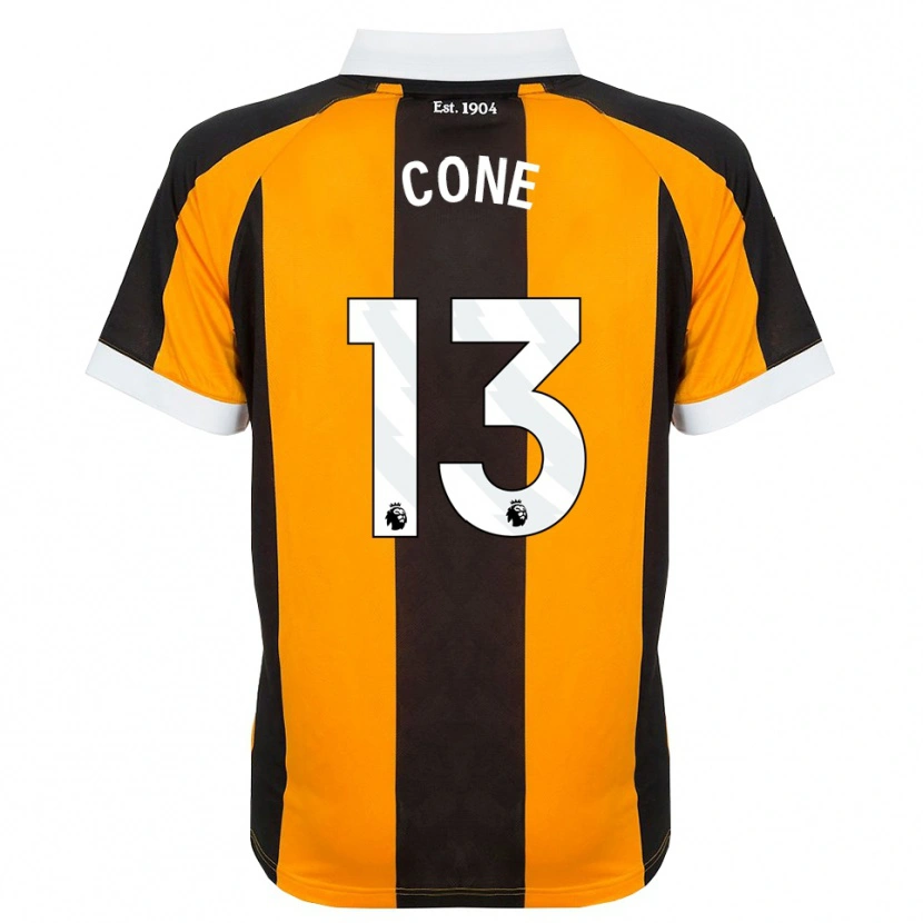 Danxen Kinder Sharla Cone #13 Orange Schwarz Weiß Heimtrikot Trikot 2026/27 T-Shirt