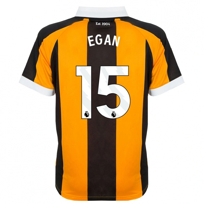 Danxen Kinder John Egan #15 Orange Schwarz Weiß Heimtrikot Trikot 2026/27 T-Shirt